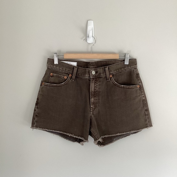 Gap 3.5" Low Stride denim shorts, espresso brown - Picture 5 of 7